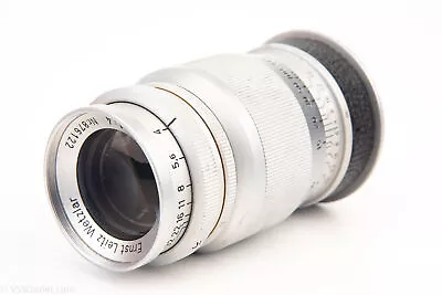 Leica M39 Mount Wetzlar Elmar 9cm 90mm F/4 Telephoto Portrait Lens V20 • $134.99