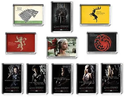 GAME OF THRONES Season 1 Fridge Magnet 11 Designs STARK TARGARYEN LANNISTER • £2.25