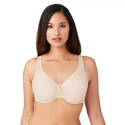 NWT Wacoal Basic Beauty Full Figure Seamless Underwire Bra Unlined Sand Tan 32DD • $36