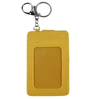 £3.44 • Buy PU Leather Credit Card / Business Card Slot Holder Wallet Case With Key Ring YU
