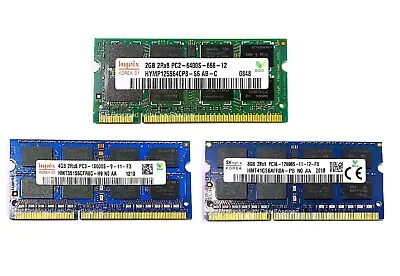 Hynix 8GB 4GB 2GB 2RX8 DDR2 800MHz PC2-6400S SODIMM Laptop RAM Memory 200Pin Lot • £7.99