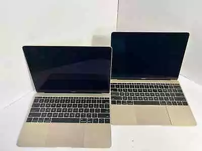 LOT Of Two (2) 2016 Apple MacBook M3 1.1GHz  12  Gold MLHE2LL/A *READ* Parts HVD • $152.99