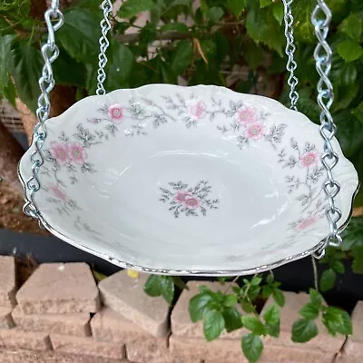 Bird Bath Bird Feeder Vintage China Bowl Hanging Bird Bath Bird Lover Gift • $18.99