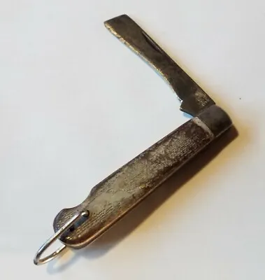 Vintage J M Klein & Sons Chicago USA Folding Pocket Knife Worn Sheepsfoot Blade • $14.95