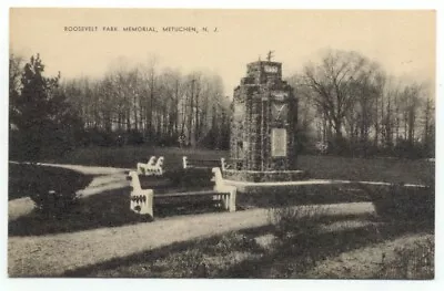 Metuchen NJ Roosevelt Park Memorial Postcard New Jersey • $3.99