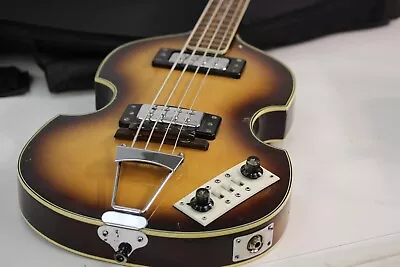 Hofner 1960's Copy Beatle MIJ Bass Guitar Univox Or Tiesco Reproduction • $448