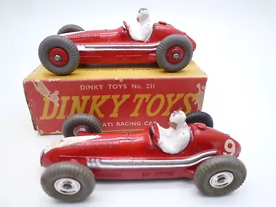 Vintage Dinky Toys 231 Maserati Gp Racing Car Pair / One Original Box 1954-60 • $18.05