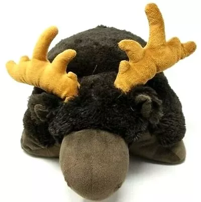 Pillow Pets Wild Moose Large Stuffed Animal Pillow 18  Brown Plush Toy • $19