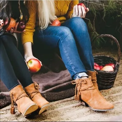 Minnetonka Mesa Cognac Suede Ankle Boot • $20