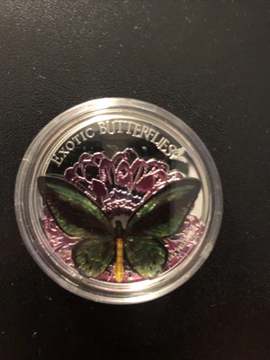$75 • Buy 2012 Tokelau Exotic Butterfly 1 Oz .999 Silver Proof- Scarce