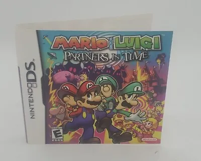 Mario & Luigi: Partners In Time (Nintendo DS 2005) ART Work Only NO GAME • $20