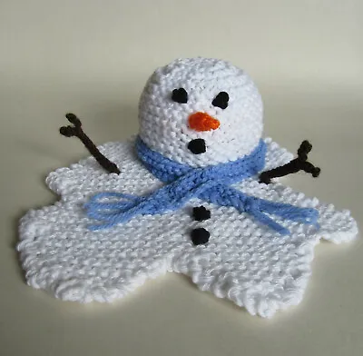 £2.80 • Buy  KNITTING PATTERN Melted Melting Snowman Chocolate Orange Cover Christmas