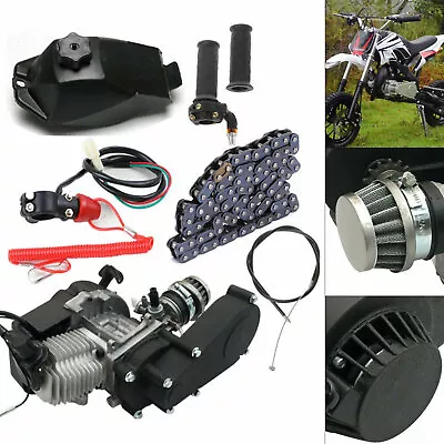 49CC 2-Stroke Pull Start Engine Motor Kit For ATV Pocket Mini Quad Bike Scooter • $84.13