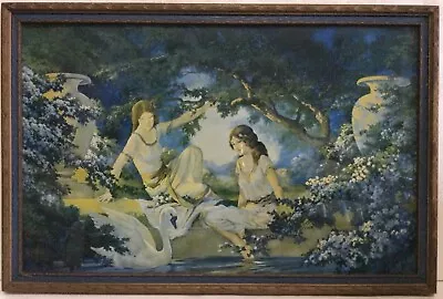 Art Deco C1927 Original Art Print Lovely Maidens By Chester K. Van Nortwick  • $125