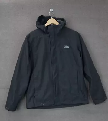 The North Face Full-Zip Rain Jacket Dry Vent Hooded Men's Gray Size Large • $59.99