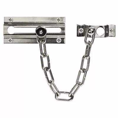 Chrome Plated Front Door High Security Chain Safety Guard Viewer Extra Strong • $9.87
