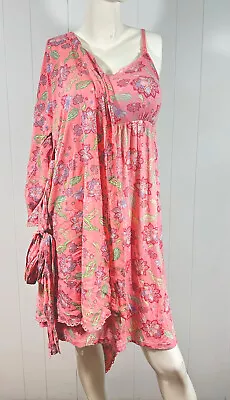 NWOT MOTHERHOOD MATERNITY Sleep Womens Pink Floral Dress & Robe Size M • $19.80