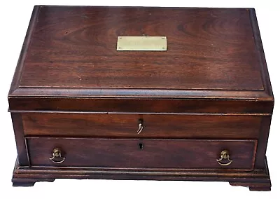 Rare Vtg Virginia Galleries Henkel-Harris Mahogany Dresser Top Jewelry Box • $450