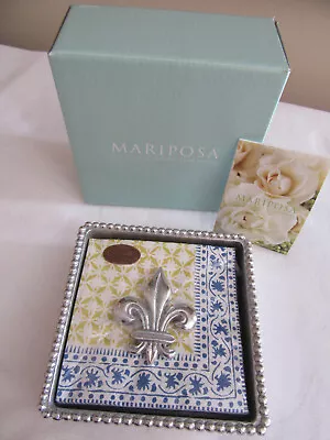 NIB Mariposa Napkin Holder And Fleur De Lis Weight • $29.99