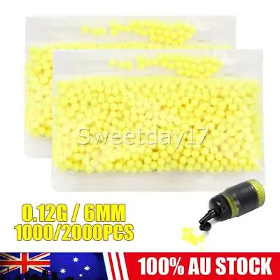 UP 2000X Yellow Hard Airsoft Pellets BB Strikeball 0.12g 6mm Tactical BB Balls Y • $37.19