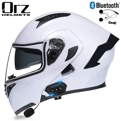 Modular Bluetooth Motorcycle Helmet Full Face Dual Lens Vison Flip Up Helmet DOT • $60.95