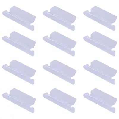 £9.92 • Buy 100 PCS Plastic Wire Shelf Label Holder File Folder Tabs Clear Hanging Files