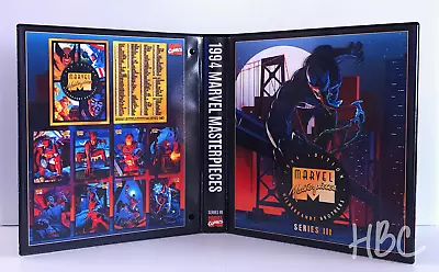 Custom Design 1994 MARVEL MASTERPIECES SERIES 3 Trading Card BINDER INSERTS ONLY • $29.99