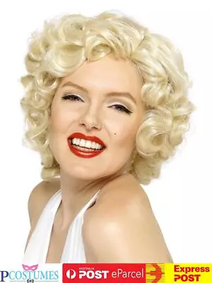 Blonde Marilyn Monroe Wig Celebrity 1950s TV & Movie Costume Hair • $35