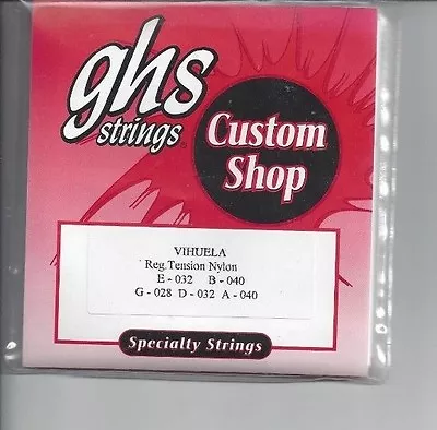 Ghs Vihuela Regular Tension Nylon Strings- Free Usa Shipping • $9.13