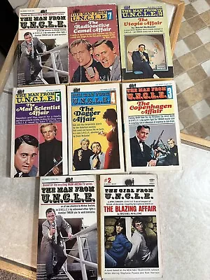 Man/Girl From Uncle 8-Paperback Book Lot (1965-1968) • $19.99