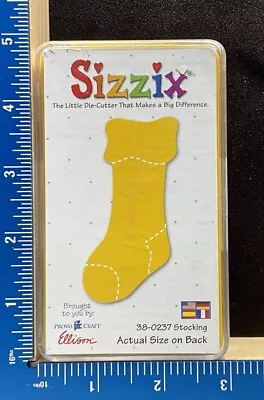 Sizzix Medium Yellow Die - Stocking 38-0237 Provo Craft Ellison • $6.99