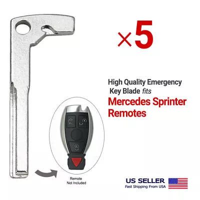 5x  Emergency Insert Key Blade HU64 For Mercedes Sprinter Fits FCCID IYZ 3312 • $12.45