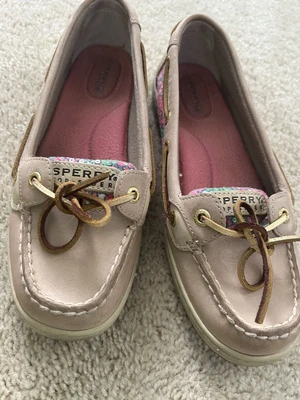 $6.60 • Buy Sperry Boat Shoes Women Size 7 Angelfish Sequin