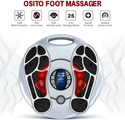  USED  EMS Foot Circulation Stimulator Massager Machine Neuropathy Pain Relief • $69