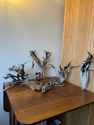 £0.99 • Buy Driftwood Pieces X6 Branching  Tree  Shapes Solid, Heavy  / Vivarium . Bogwood