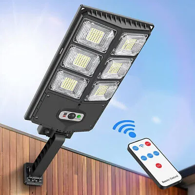 1500W Solar Light Outdoor 80000LM Led Motion Sensor Lamp For Parking Lot Garden • $24.59