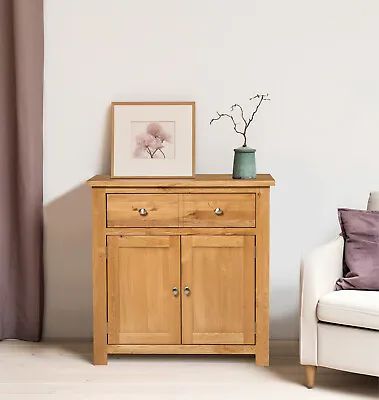 Small Oak Sideboard | Compact Storage Dresser/Cupboard/Cabinet | Solid Wood Unit • £299.99