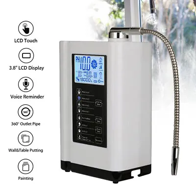 £257.67 • Buy Alkaline Water Purifier Ionizer Device Filter Touch LCD PH3.5-10.5 Washer Tools