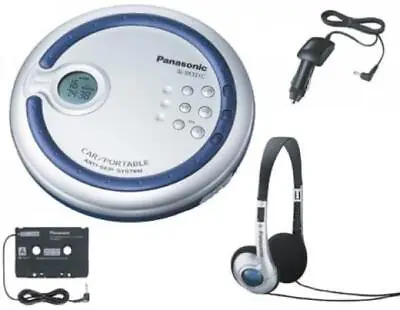 Rare Panasonic Personal Portable CD Player With Car Kit - Grade A (SL-SX321CP-K) • £199.99