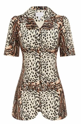 $80 • Buy Alice McCall Size 12 Havana Affair Blouse Jacket Leopard Print