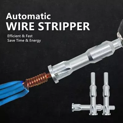 Twisted Wire Tool Connector Cable Peeling Twisting Automatic Wire Stripper • £7.24