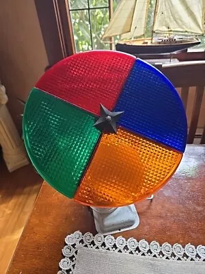 Vintage Holly Time Atlas Four Color Wheel Aluminum Christmas Tree Light CW-1 • $79