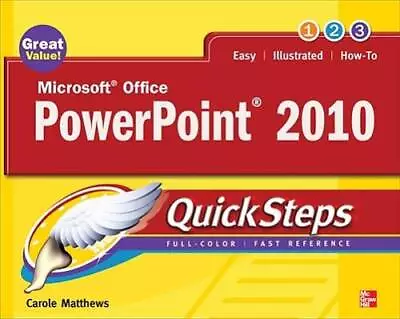 Microsoft Office PowerPoint 2010 QuickSteps - Paperback - GOOD • $5.93