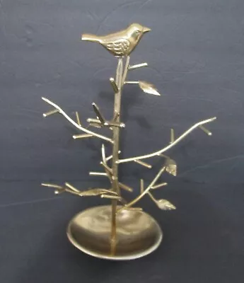 Vintage Bronze Plated Easter Christmas Holiday Ornament Tabletop Tree • $9.99