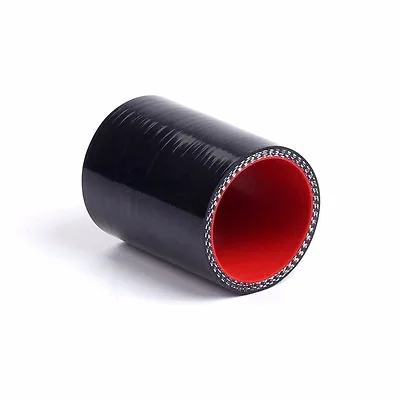 102mm Straight Silicone Hose Pipe 4  Intercooler Radiator Coupler Black Red • $7.65