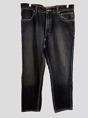 Harley-Davidson Men Size 40x32 Straight Leg Denim Jeans Black Label READ (38x30) • $49