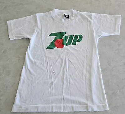 Seven Up 7-Up Vintage T-Shirt 1990s. Single Stitch. Screen Stars Best. Size S. • £19.25