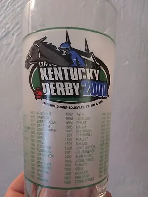 2000 Official Kentucky Derby Mint Julep Glass Horse Racing Churchill Downs • $5