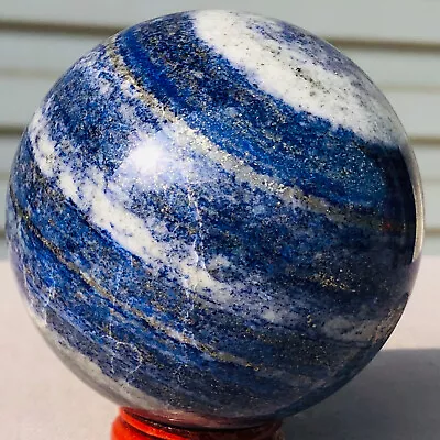 1.13LBNatural Polished Lapis Lazuli Quartz Crystal Sphere Ball Rock Healing • $6.50