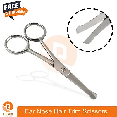 Ear Nose Mustache Beard Hair Trimming Safety Scissors Round Tip • $6.99